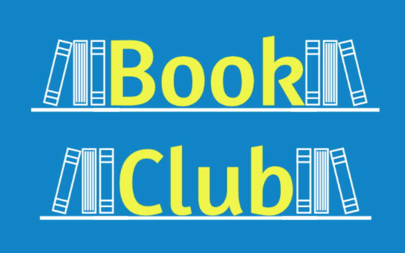 Logo showing books besides the words Book Club.